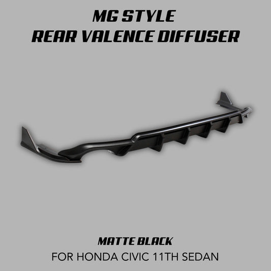 [CIVIC 11TH SEDAN] "MG STYLE' REAR VALENCE DIFFUSER - XGENAUTO