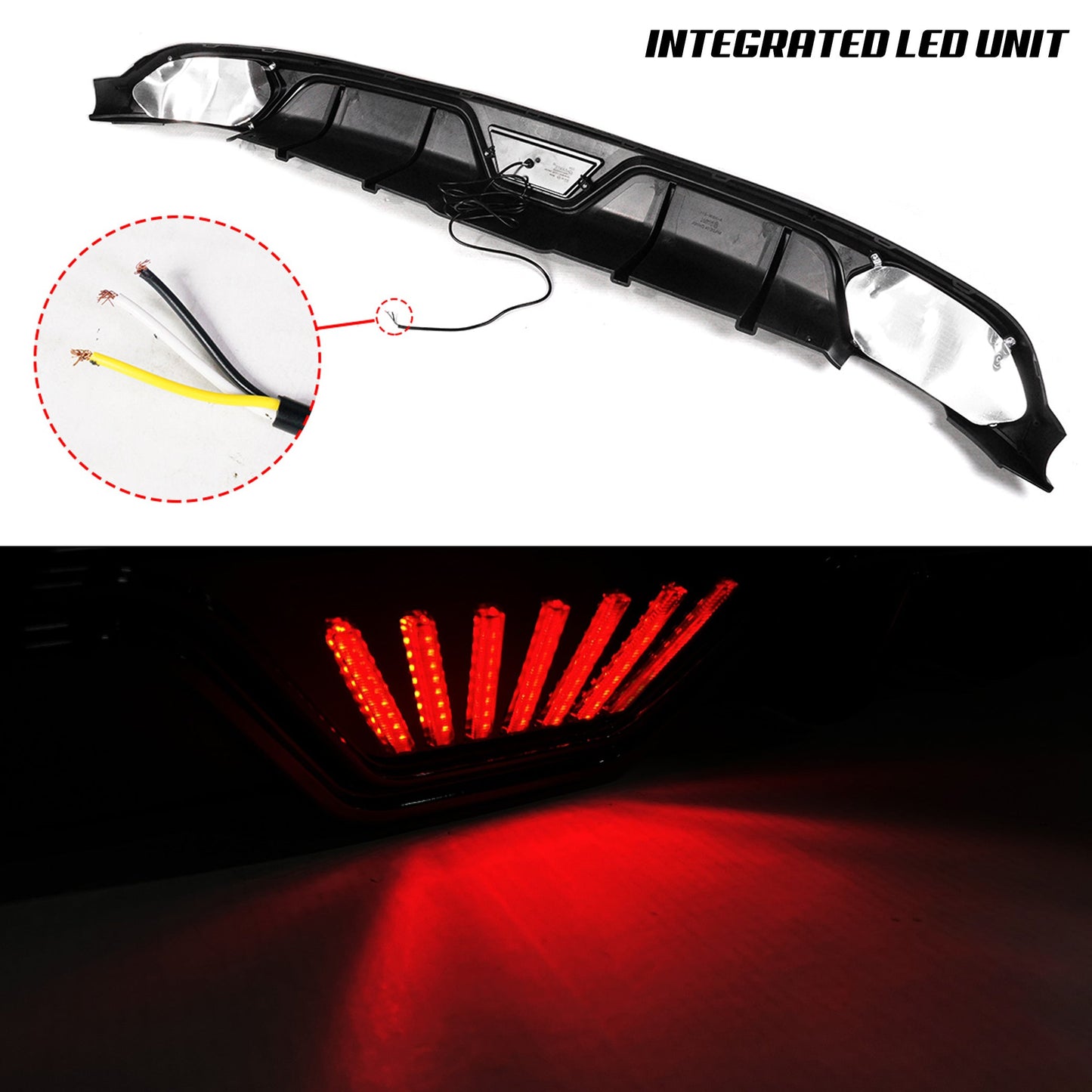 [CIVIC 11TH SEDAN] SPORT STYLE REAR VALENCE DIFFUSER - XGENAUTO