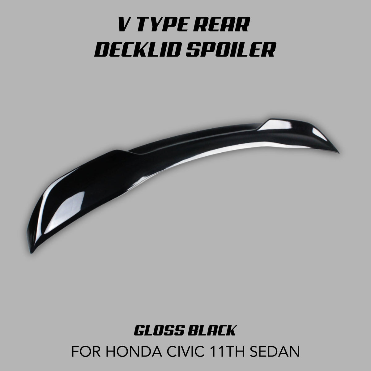 [CIVIC 11TH SEDAN] V TYPE REAR DECKLID SPOILER - XGENAUTO