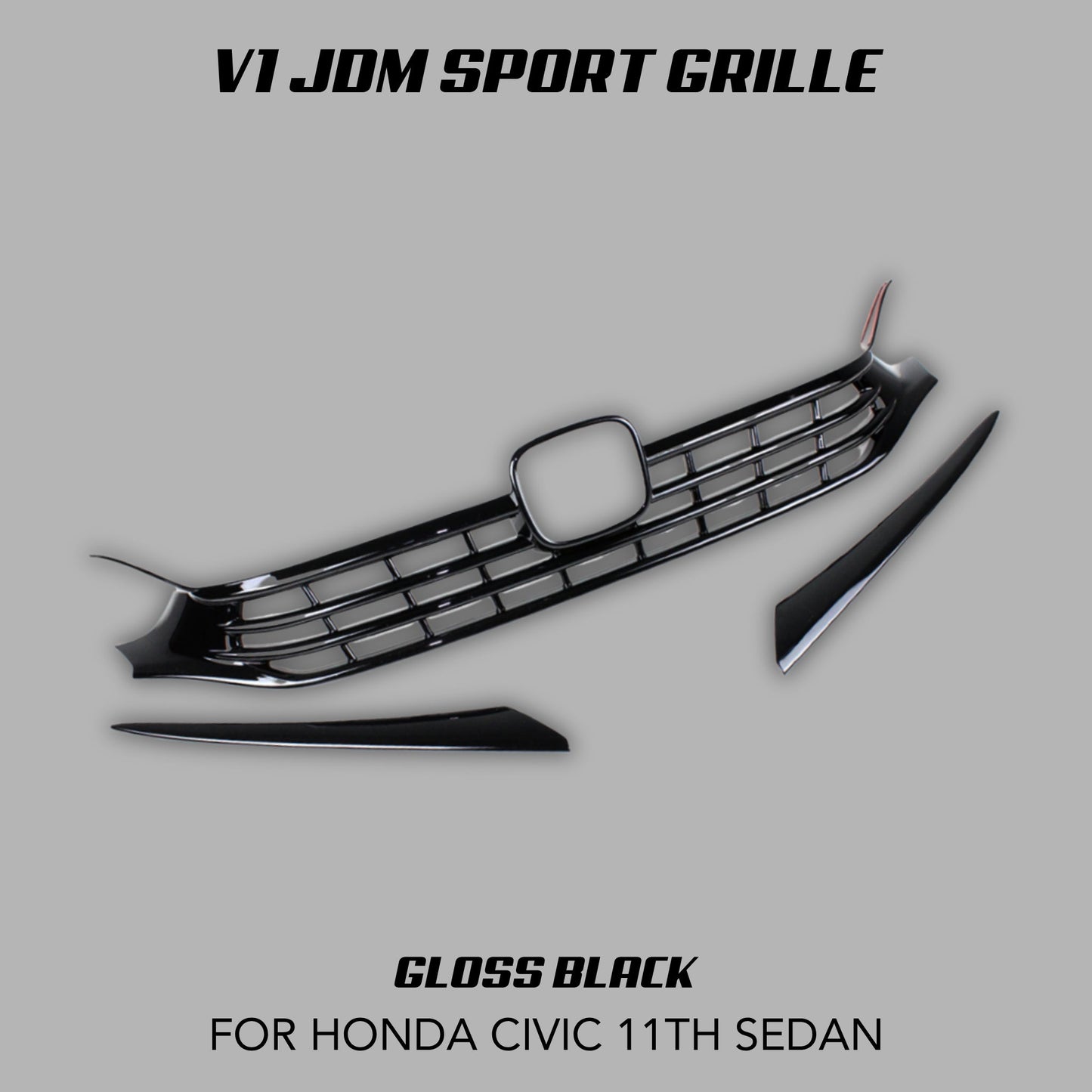 [CIVIC 11TH SEDAN] V1 JDM SPORT GRILLE - XGENAUTO