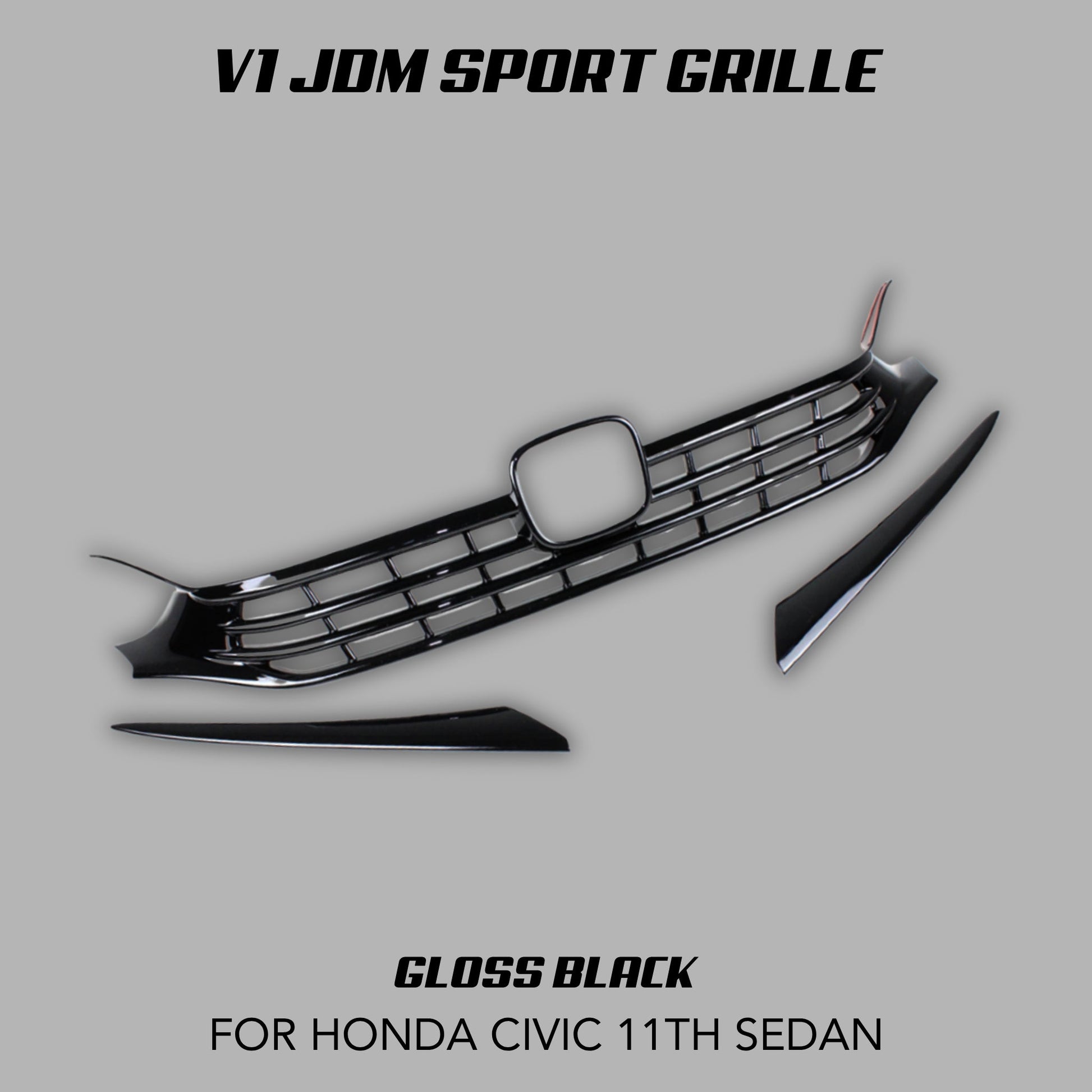 [CIVIC 11TH SEDAN] V1 JDM SPORT GRILLE - XGENAUTO