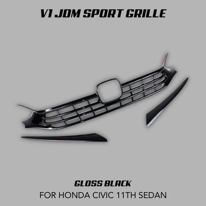 [CIVIC 11TH SEDAN] V1 JDM SPORT GRILLE - XGENAUTO