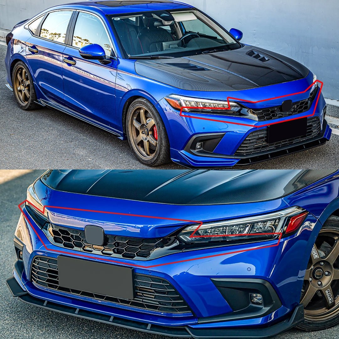[CIVIC 11TH SEDAN] V2 HONEYCOMB SPORT GRILLE - XGENAUTO