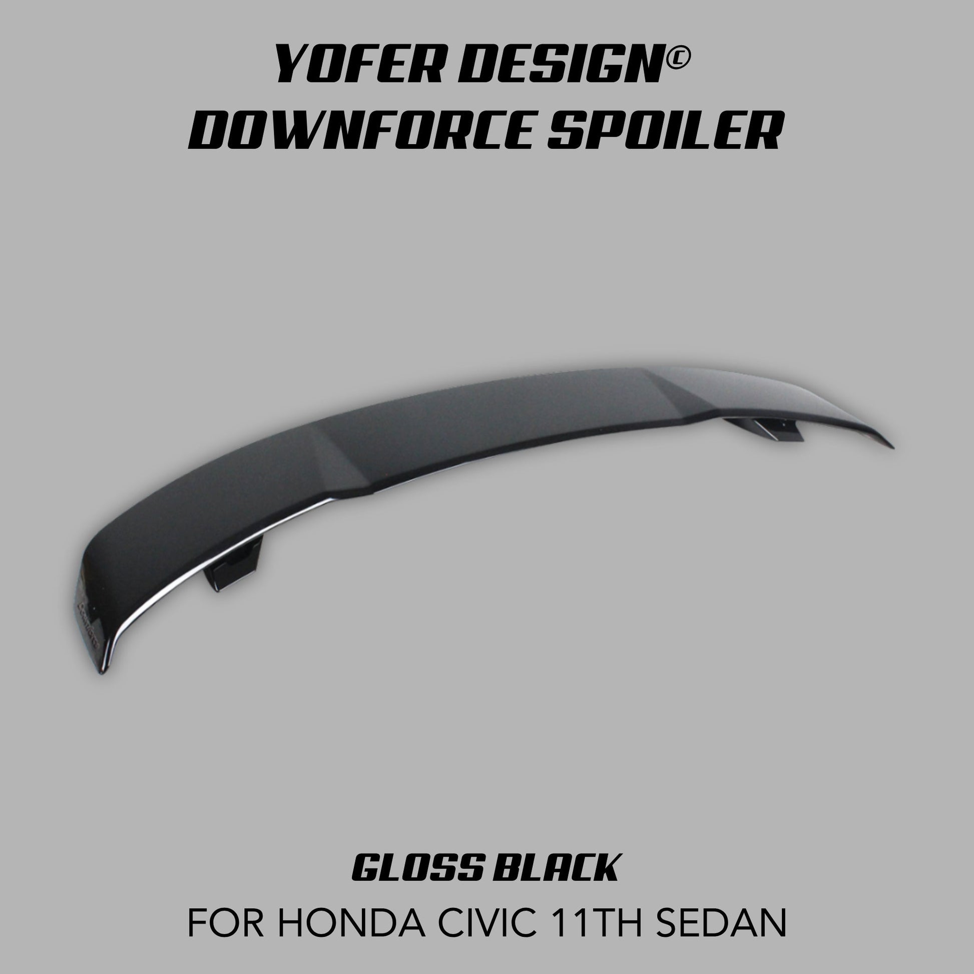 [CIVIC 11TH SEDAN] YOFER DESIGN© DOWNFORCE SPOILER - XGENAUTO