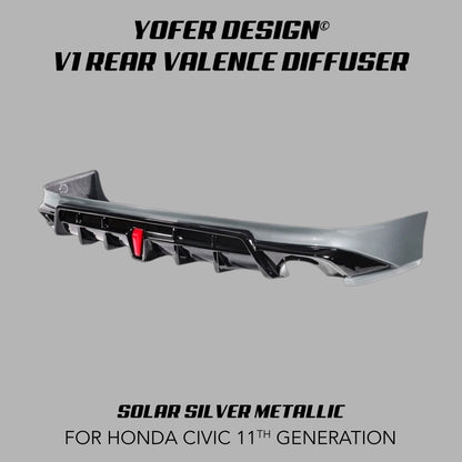 [CIVIC 11TH SEDAN] YOFER DESIGN© V1 REAR VALENCE DIFFUSER - XGENAUTO