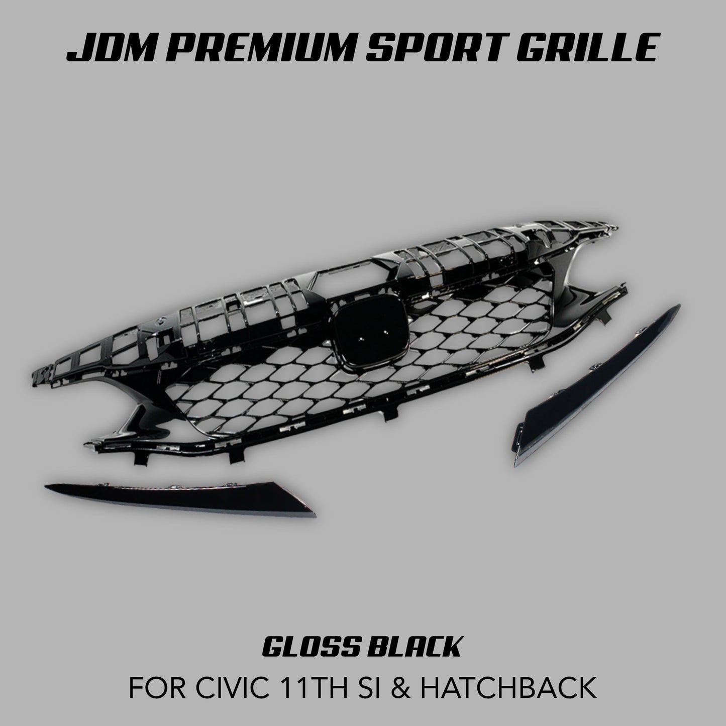 [CIVIC 11TH Si & HATCHBACK] JDM PREMIUM SPORT GRILLE - XGENAUTO