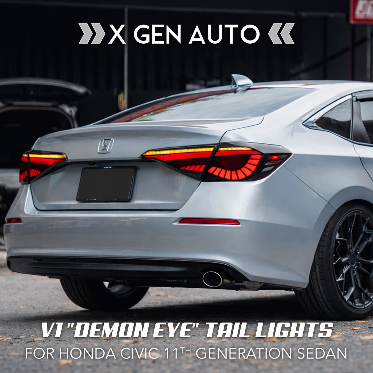 [CIVIC 11TH] V1 "DEMON EYE" TAIL LIGHTS - XGENAUTO