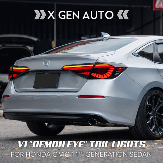 [CIVIC 11TH] V1 "DEMON EYE" TAIL LIGHTS - XGENAUTO