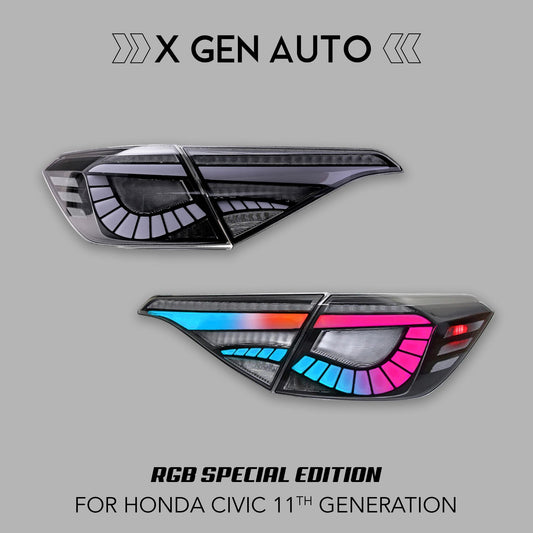 [CIVIC 11TH] V1 "DEMON EYE" TAIL LIGHTS - XGENAUTO