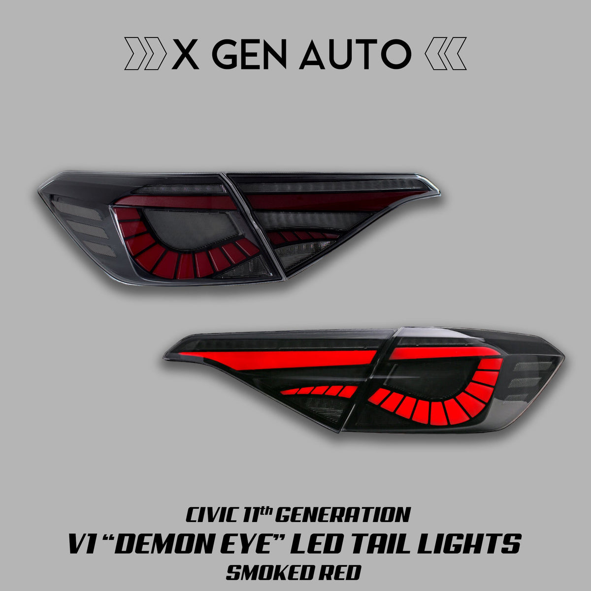 [CIVIC 11TH] V1 "DEMON EYE" TAIL LIGHTS - XGENAUTO
