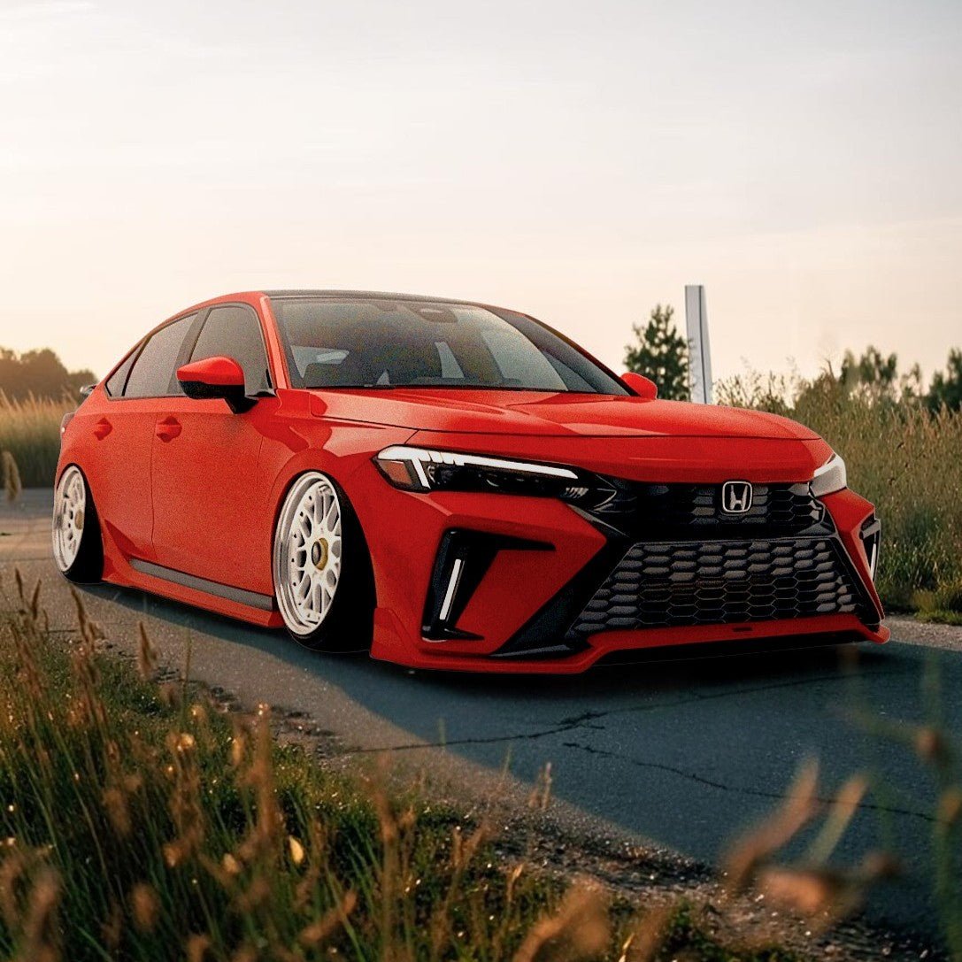 [CIVIC 11TH] YOFER DESIGN© 3PC FRONT BUMPER KIT - XGENAUTO