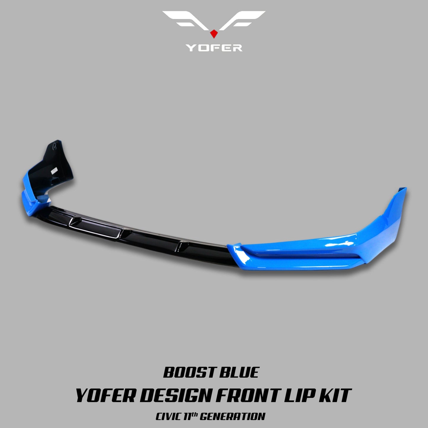 [CIVIC 11TH] YOFER DESIGN© FRONT LIP KIT V1 - XGENAUTO