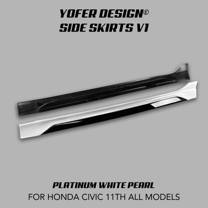 [CIVIC 11TH] YOFER DESIGN© SIDE SKIRTS V1 - XGENAUTO