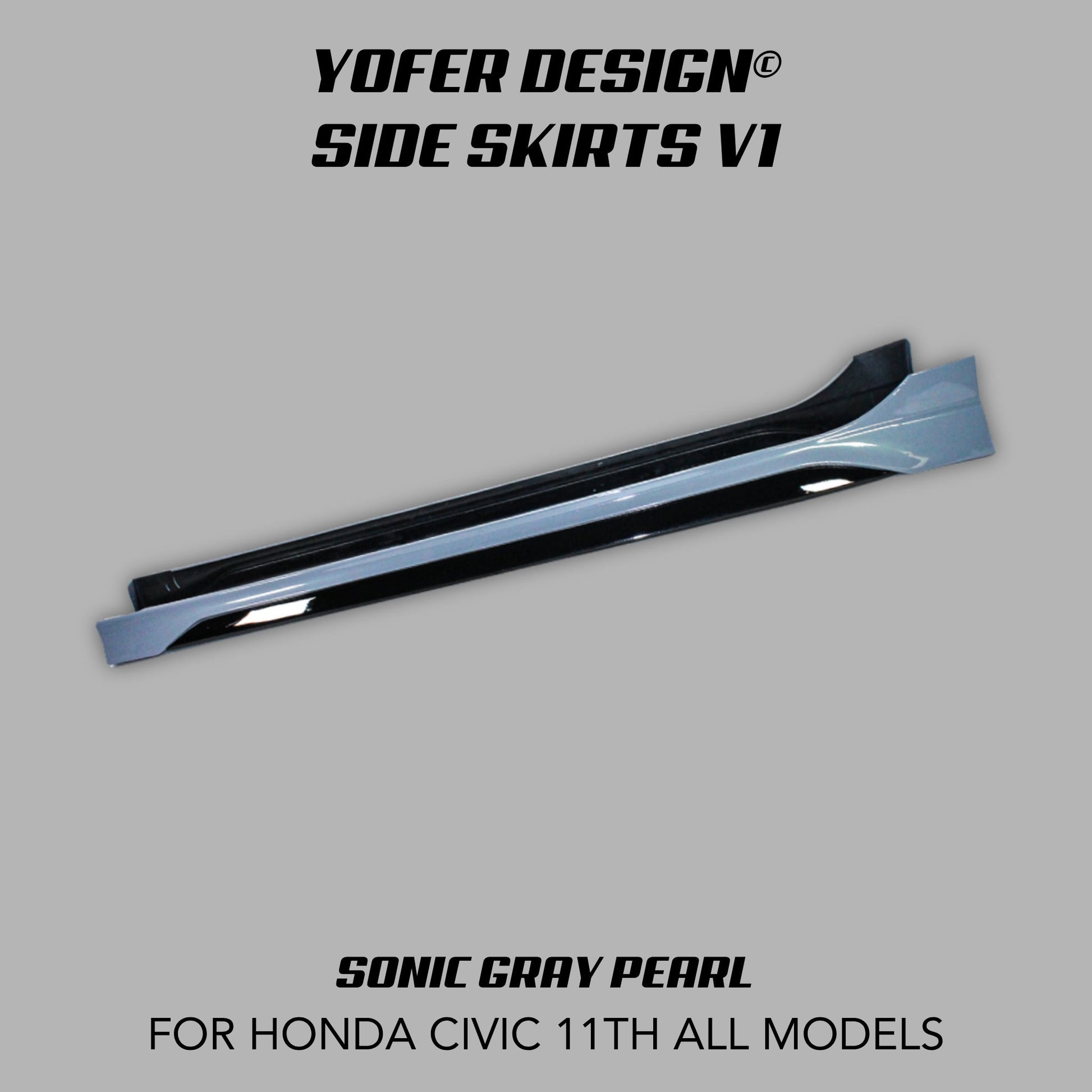 [CIVIC 11TH] YOFER DESIGN© SIDE SKIRTS V1 - XGENAUTO