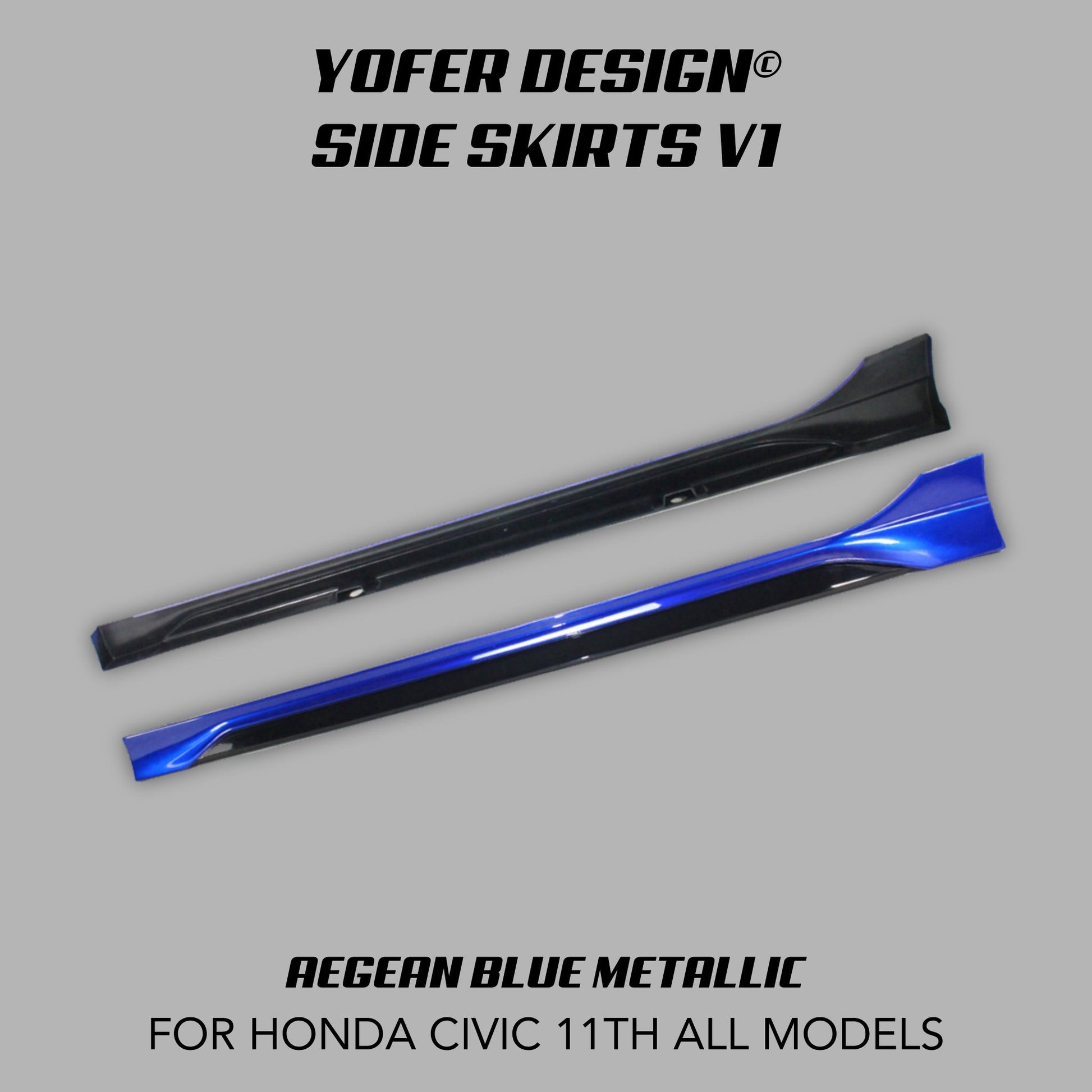 [CIVIC 11TH] YOFER DESIGN© SIDE SKIRTS V1 - XGENAUTO
