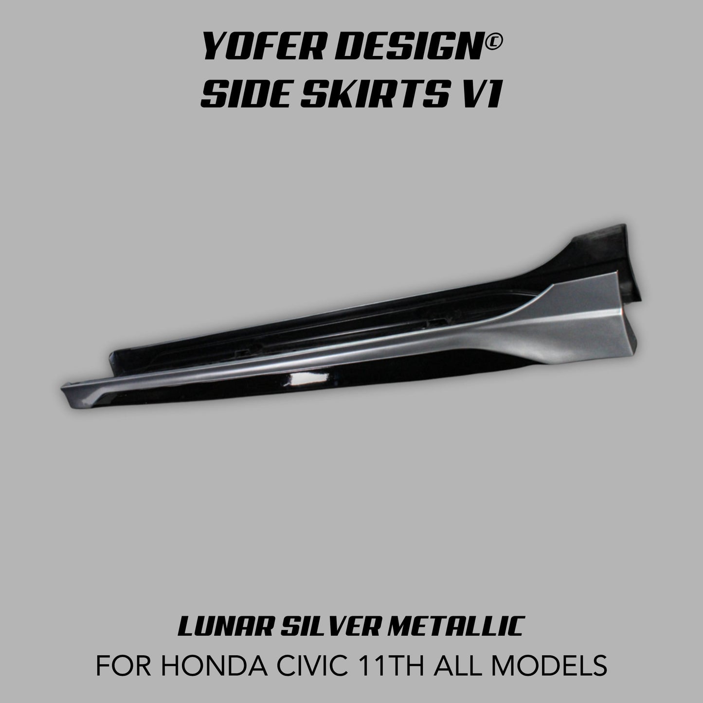 [CIVIC 11TH] YOFER DESIGN© SIDE SKIRTS V1 - XGENAUTO