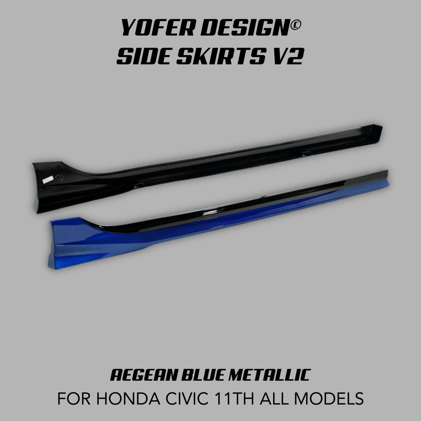 [CIVIC 11TH] YOFER DESIGN© SIDE SKIRTS V2 - XGENAUTO