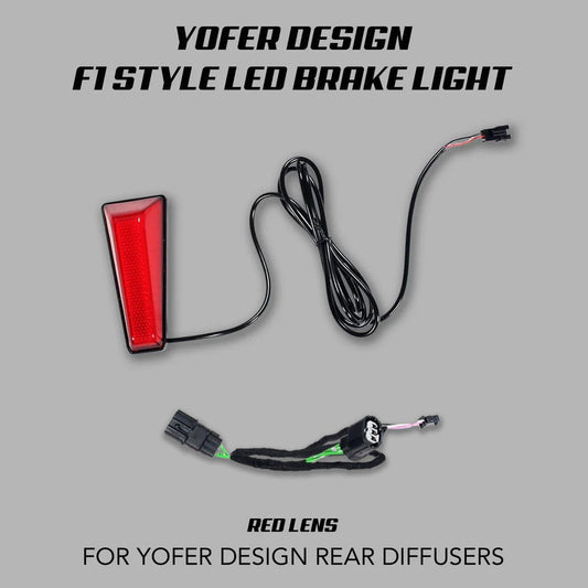 [CIVIC 2022 - 2026] F1 STYLE RED BRAKE LIGHT FOR YOFER DESIGN REAR DIFFUSER - XGENAUTO