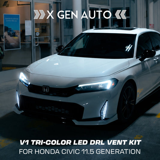 [CIVIC 2025-2026] V1 TRI COLOR LED DRL VENT KIT - XGENAUTO
