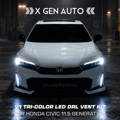 [CIVIC 2025-2026] V1 TRI COLOR LED DRL VENT KIT - XGENAUTO