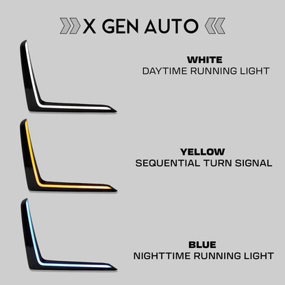[CIVIC 2025-2026] V2 TRI COLOR LED DRL VENT KIT - XGENAUTO