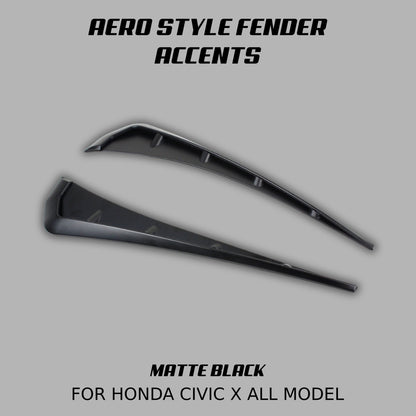 [CIVIC X] AERO STYLE FENDER ACCENTS - XGENAUTO