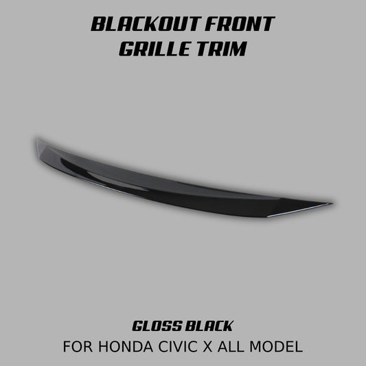 [CIVIC X] BLACKOUT FRONT GRILLE TRIM - XGENAUTO