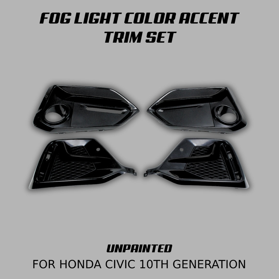 [CIVIC X HATCHBACK] FOG LIGHT COLOR ACCENT TRIM SET - XGENAUTO