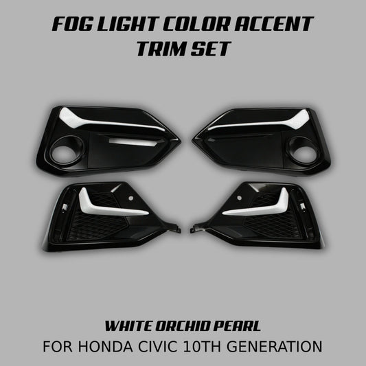[CIVIC X HATCHBACK] FOG LIGHT COLOR ACCENT TRIM SET - XGENAUTO