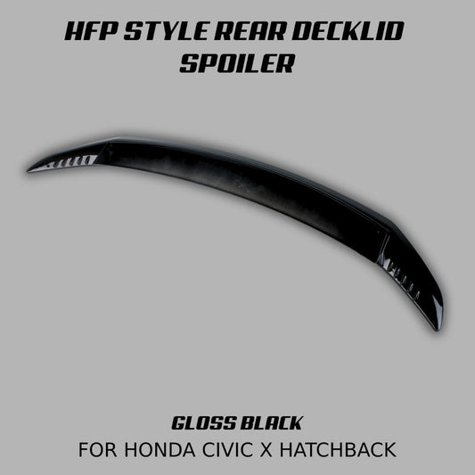 [CIVIC X HATCHBACK] HFP STYLE REAR DECKLID SPOILER - XGENAUTO