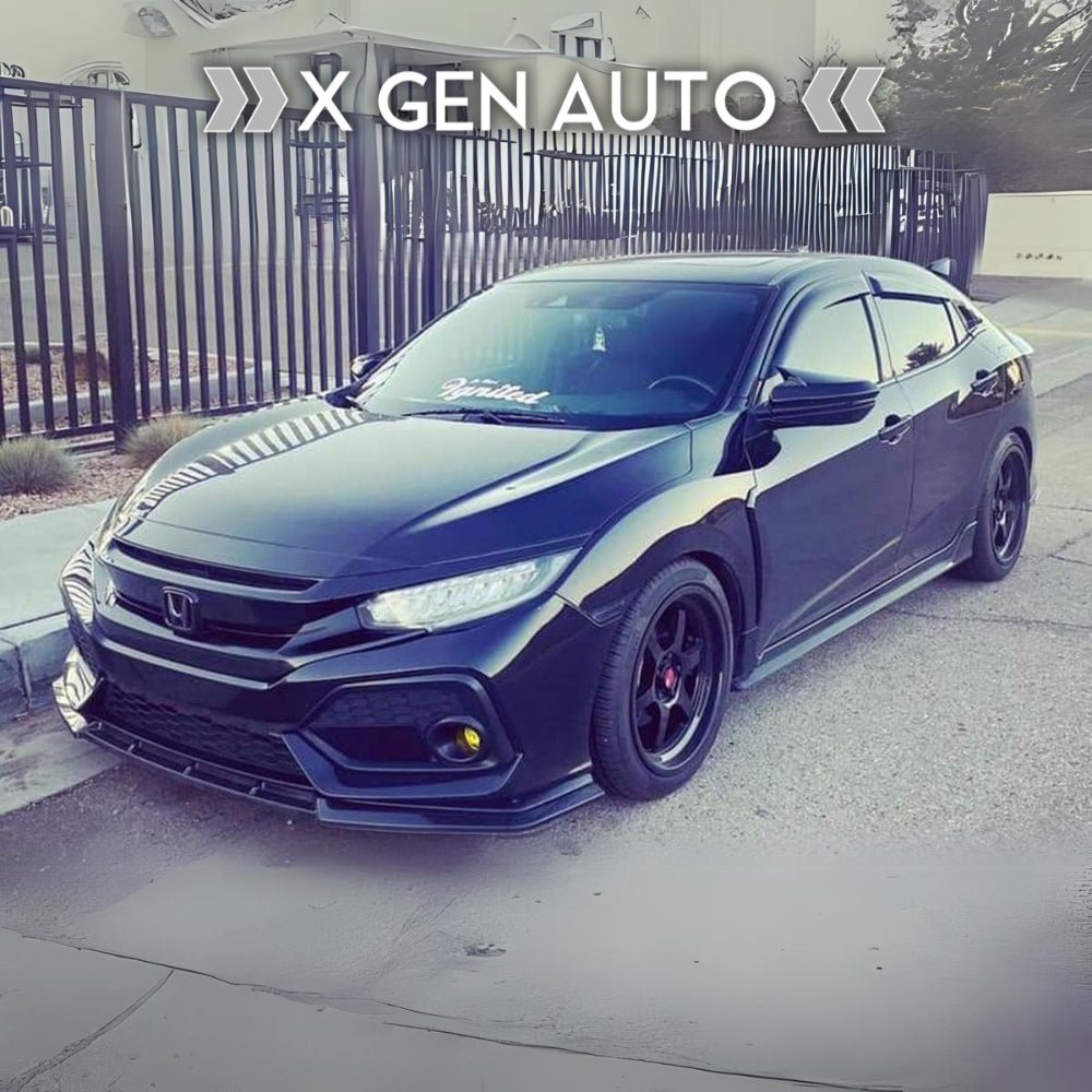 [CIVIC X HATCHBACK] JDM STYLE FRONT LIP SPLITTER - XGENAUTO