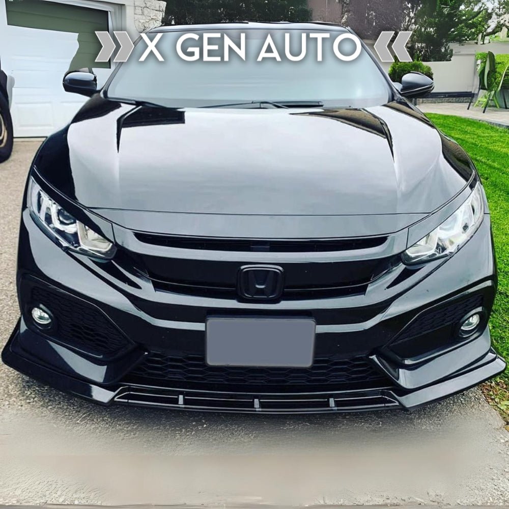 [CIVIC X HATCHBACK] JDM STYLE FRONT LIP SPLITTER - XGENAUTO