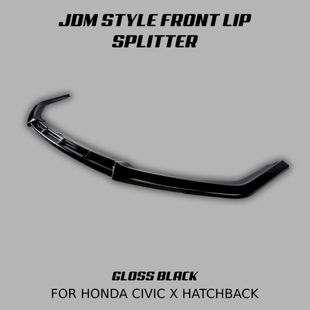 [CIVIC X HATCHBACK] JDM STYLE FRONT LIP SPLITTER - XGENAUTO
