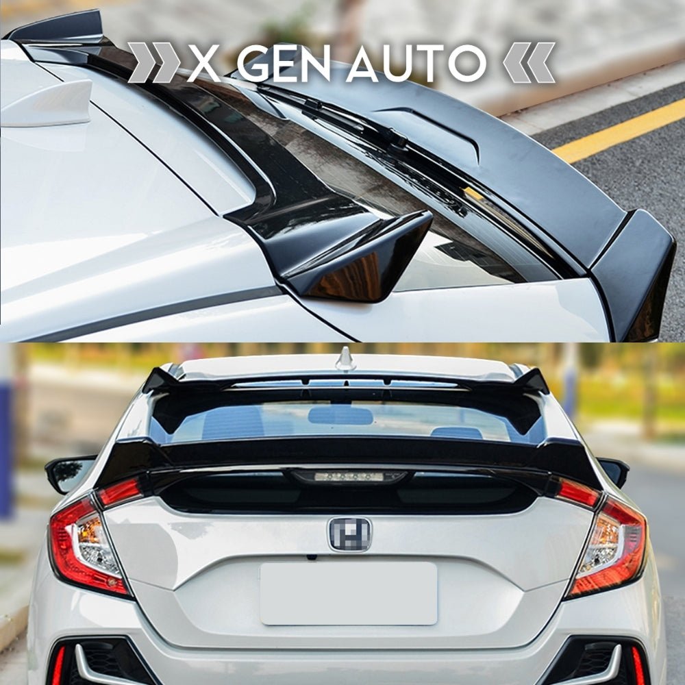 [CIVIC X HATCHBACK] JDM STYLE REAR ROOF SPOILER - XGENAUTO