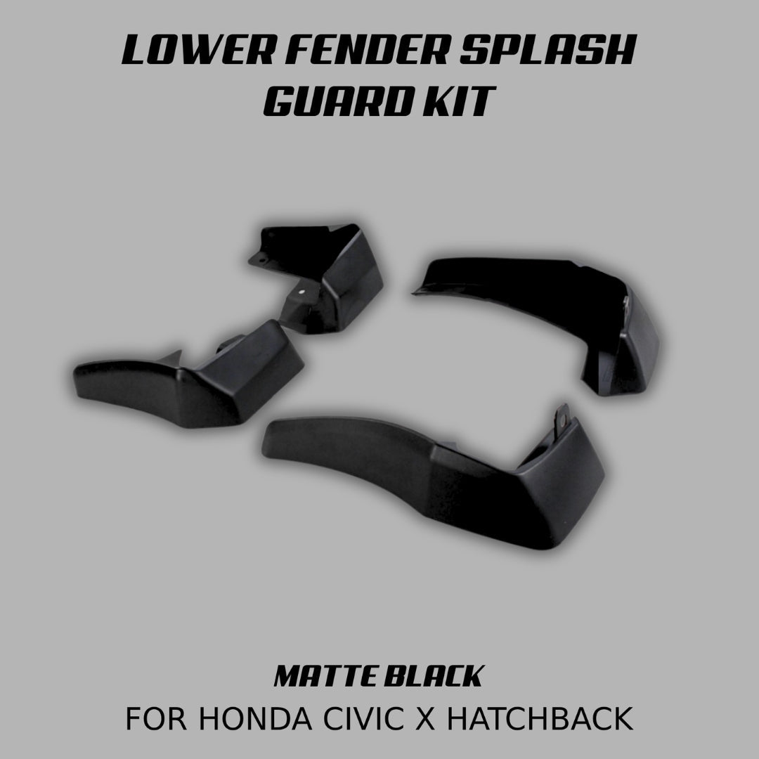 [CIVIC X HATCHBACK] LOWER FENDER SPLASH GUARD KIT - XGENAUTO