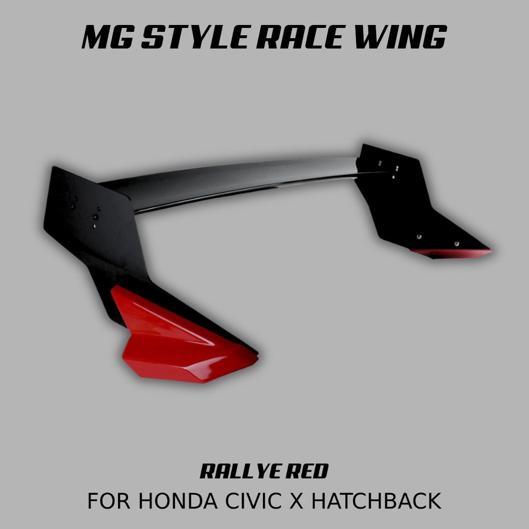 [CIVIC X HATCHBACK] MG STYLE RACE WING - XGENAUTO
