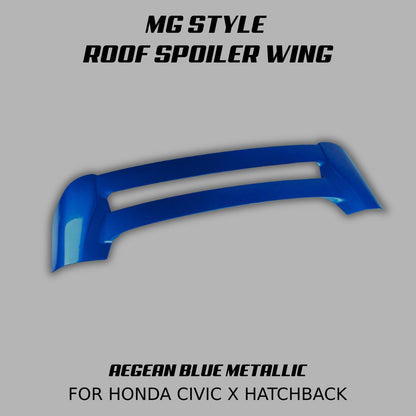 [CIVIC X HATCHBACK] MG STYLE ROOF SPOILER WING - XGENAUTO