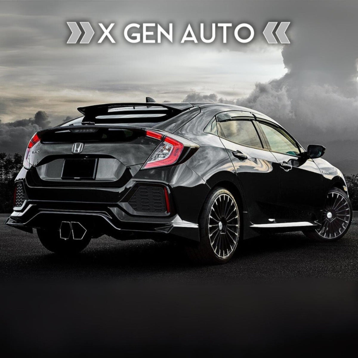 [CIVIC X HATCHBACK] MG STYLE ROOF SPOILER WING - XGENAUTO