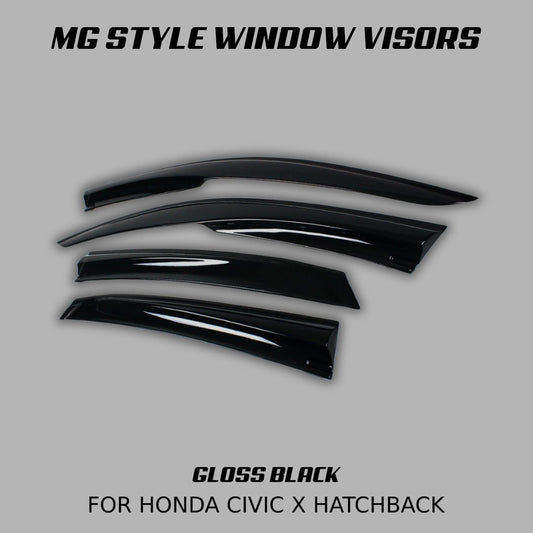[CIVIC X HATCHBACK] MG STYLE WINDOW VISORS - XGENAUTO