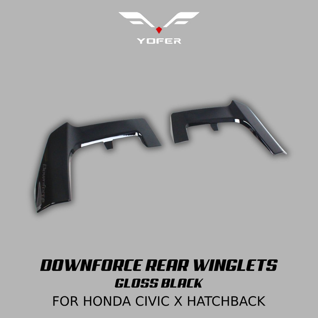 [CIVIC X HATCHBACK] YOFER DESIGN© DOWNFORCE REAR WINGLETS - XGENAUTO