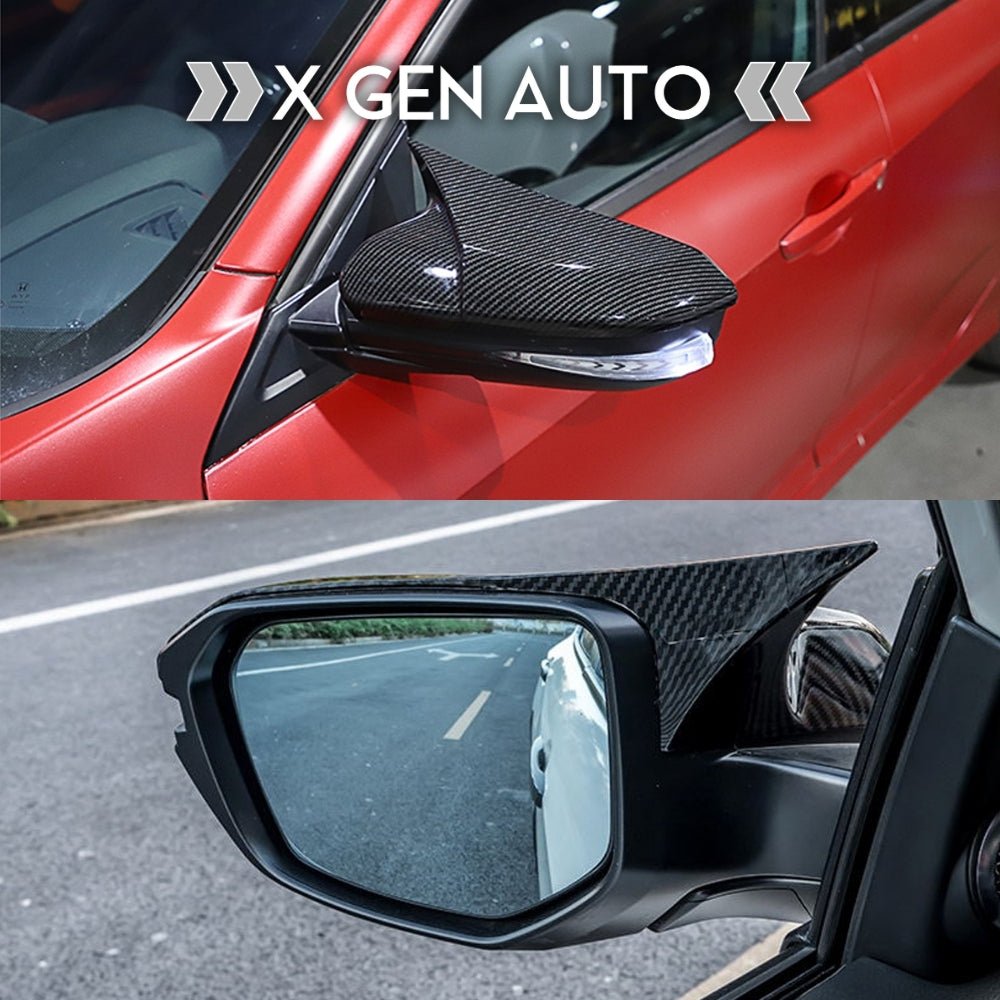 [CIVIC X] M - STYLE CARBON FIBER MIRROR CAPS - XGENAUTO