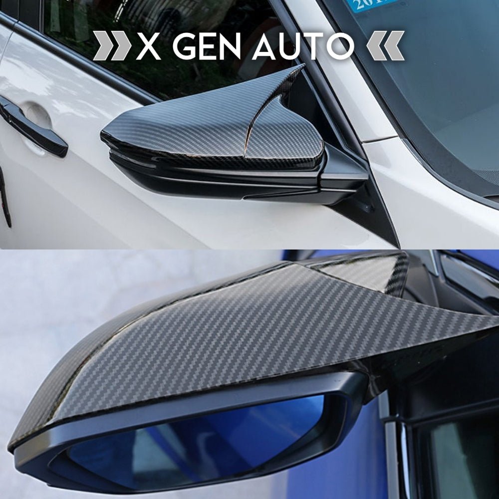 [CIVIC X] M - STYLE CARBON FIBER MIRROR CAPS - XGENAUTO