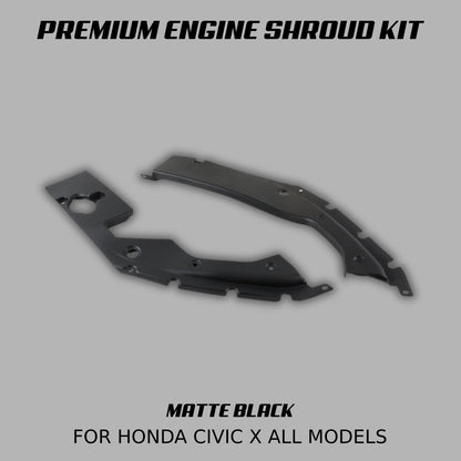 [CIVIC X] PREMIUM ENGINE SHROUD KIT - XGENAUTO