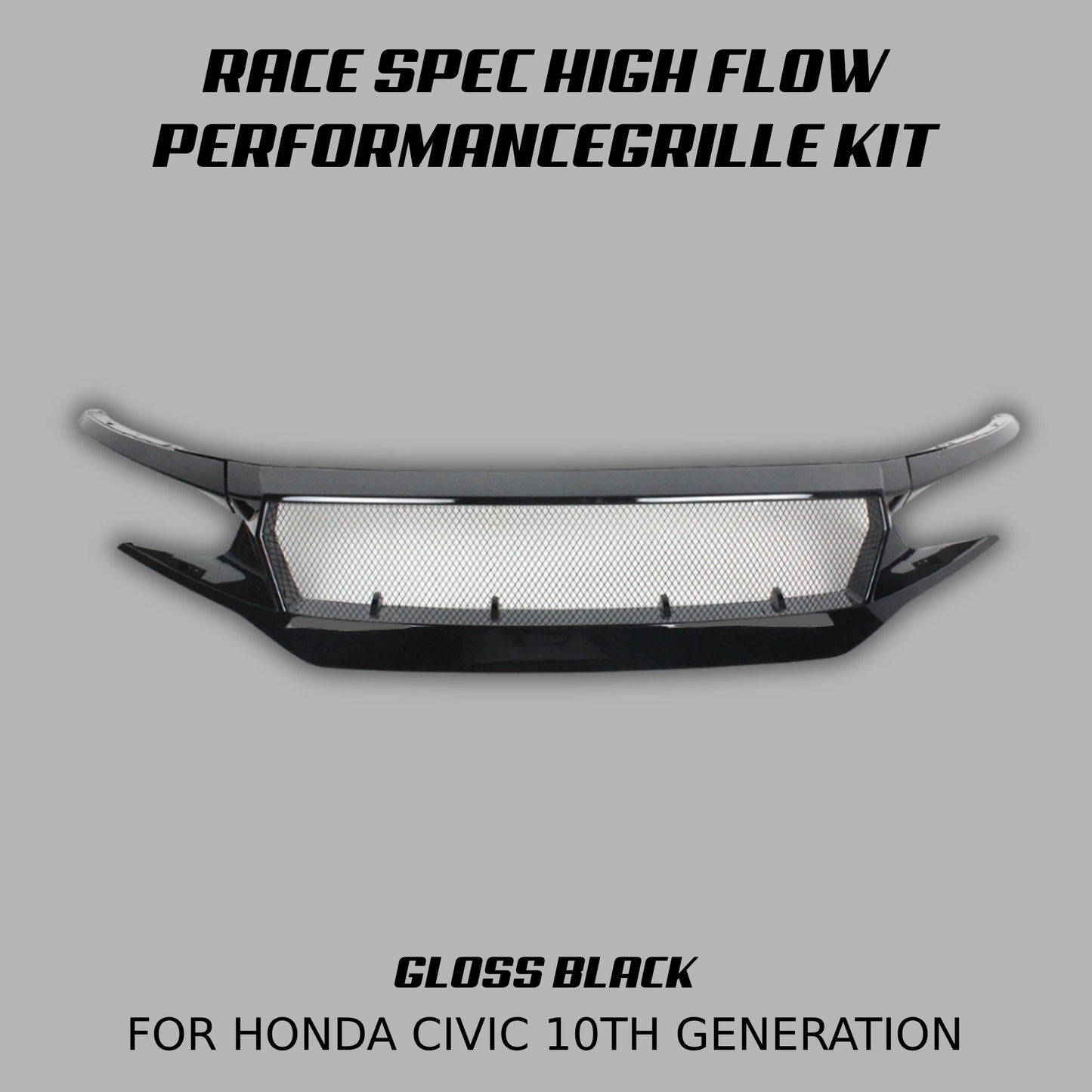 [CIVIC X] RACE SPEC HIGH FLOW PERFORMANCE GRILLE KIT - XGENAUTO