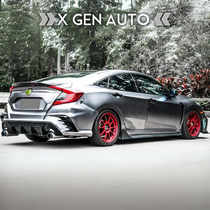 [CIVIC X SEDAN] "HIGH KICK" DUCKBILL STYLE REAR DECKLID SPOILER V1 - XGENAUTO