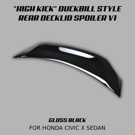 [CIVIC X SEDAN] "HIGH KICK" DUCKBILL STYLE REAR DECKLID SPOILER V1 - XGENAUTO