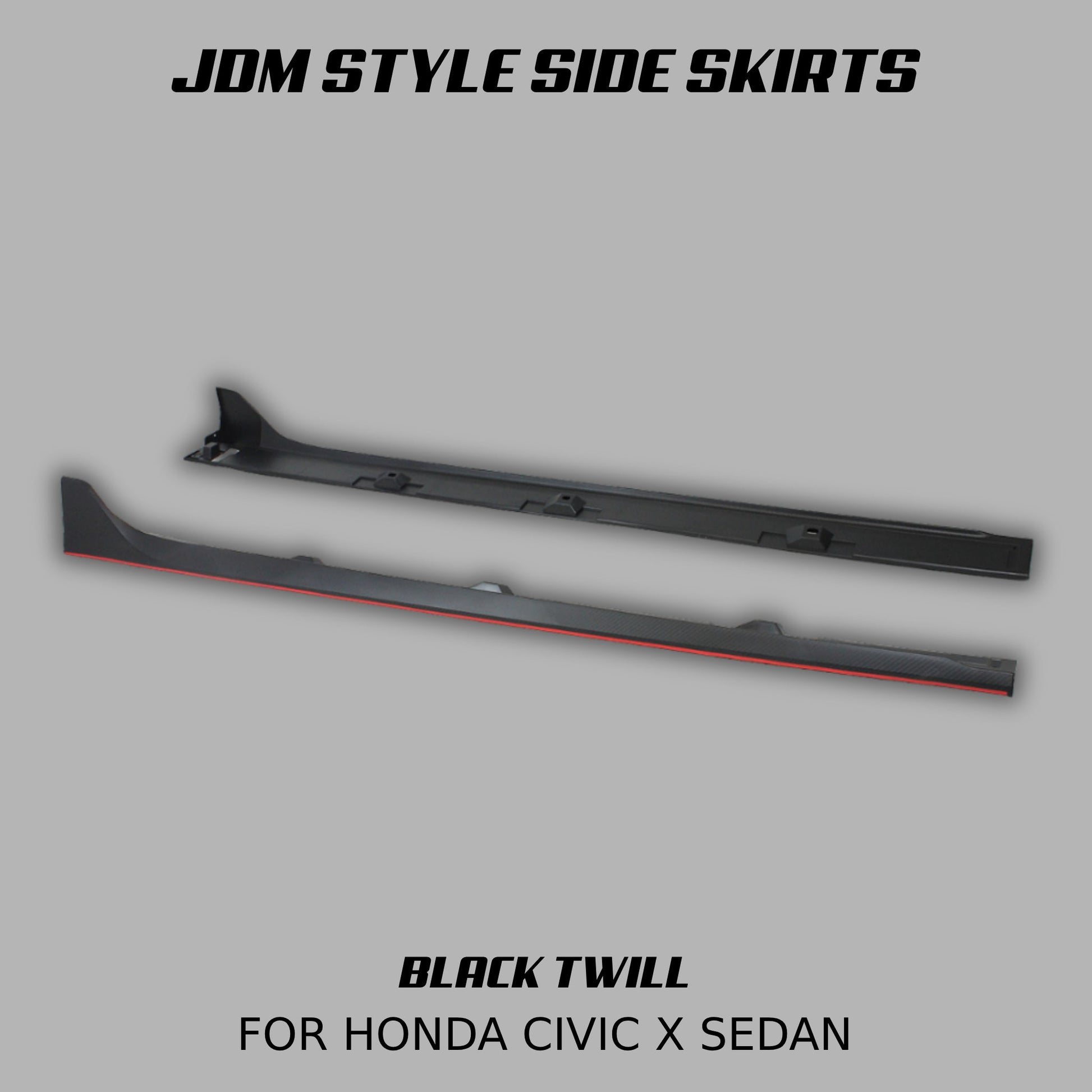 [CIVIC X SEDAN] JDM STYLE SIDE SKIRTS - XGENAUTO