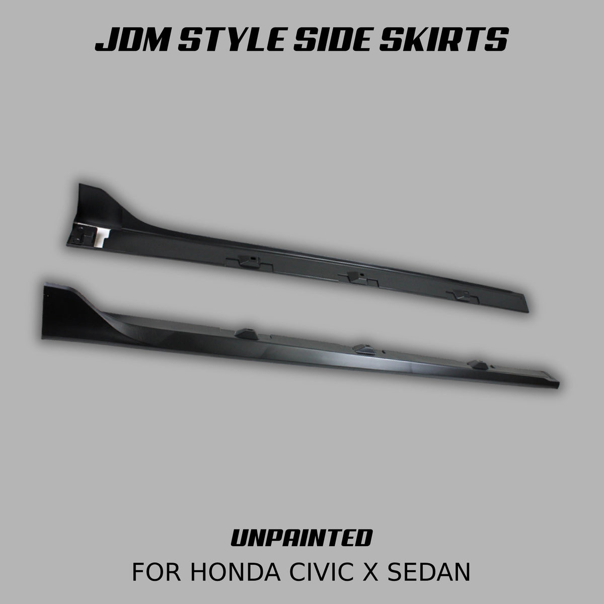[CIVIC X SEDAN] JDM STYLE SIDE SKIRTS - XGENAUTO