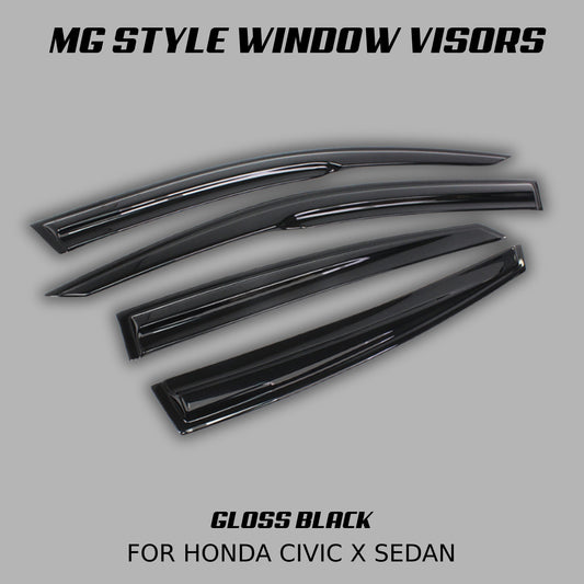 [CIVIC X SEDAN] MG STYLE WINDOW VISORS - XGENAUTO