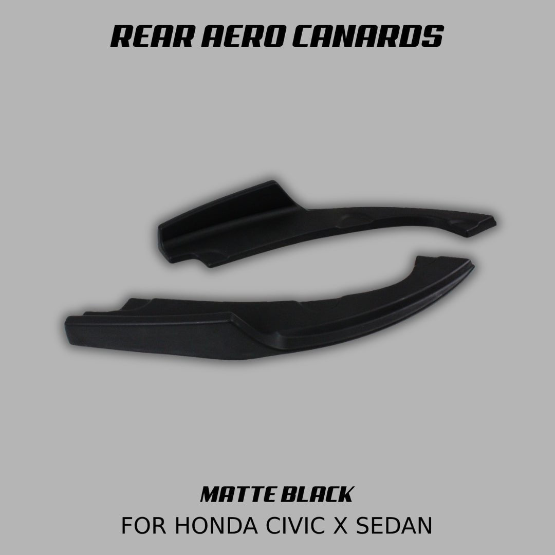 [CIVIC X SEDAN] REAR AERO CANARDS - XGENAUTO